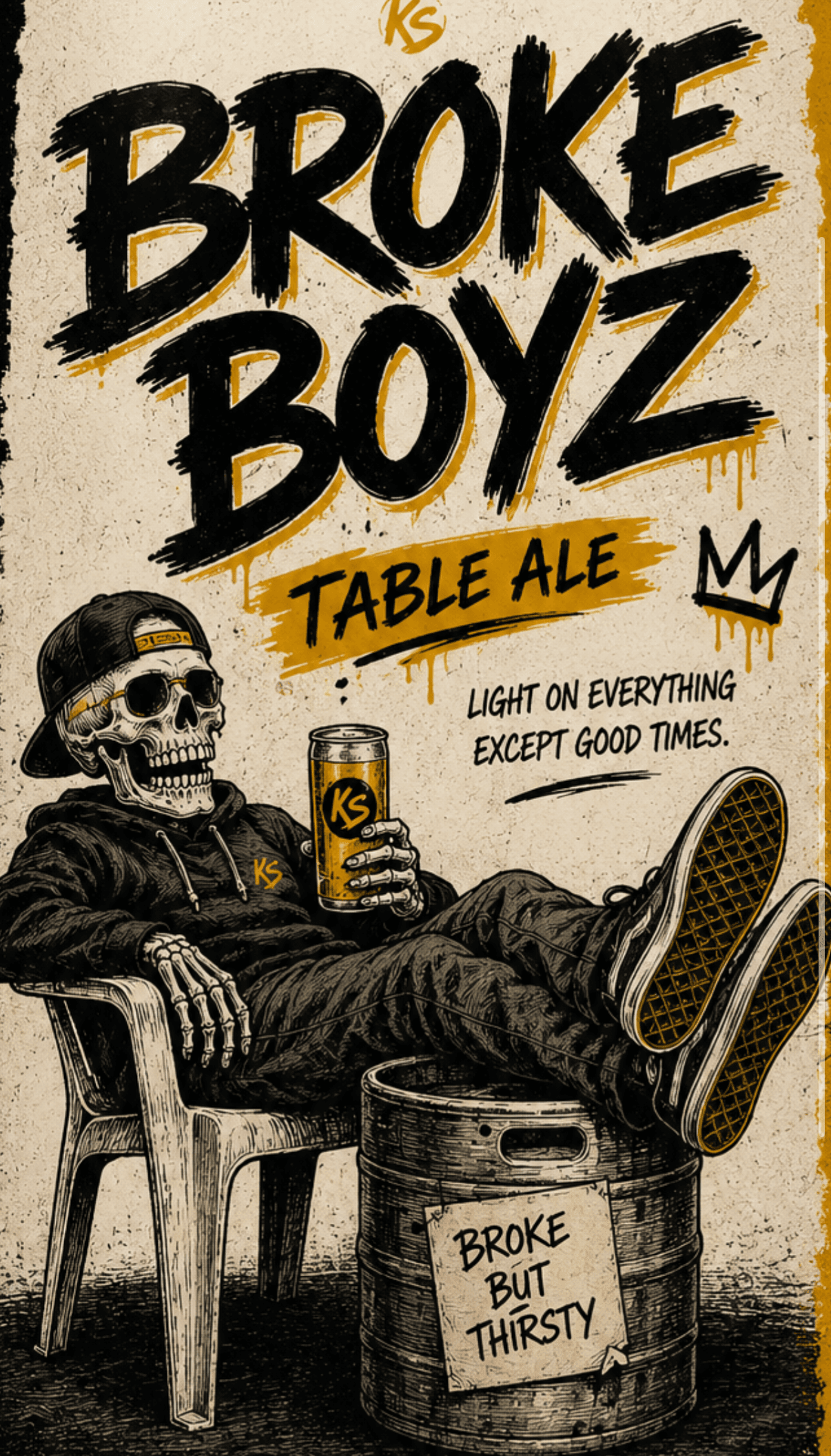 Glass of BROKE BOYZ (Members Only), a beer from The Keg Stand Brewing Co.
