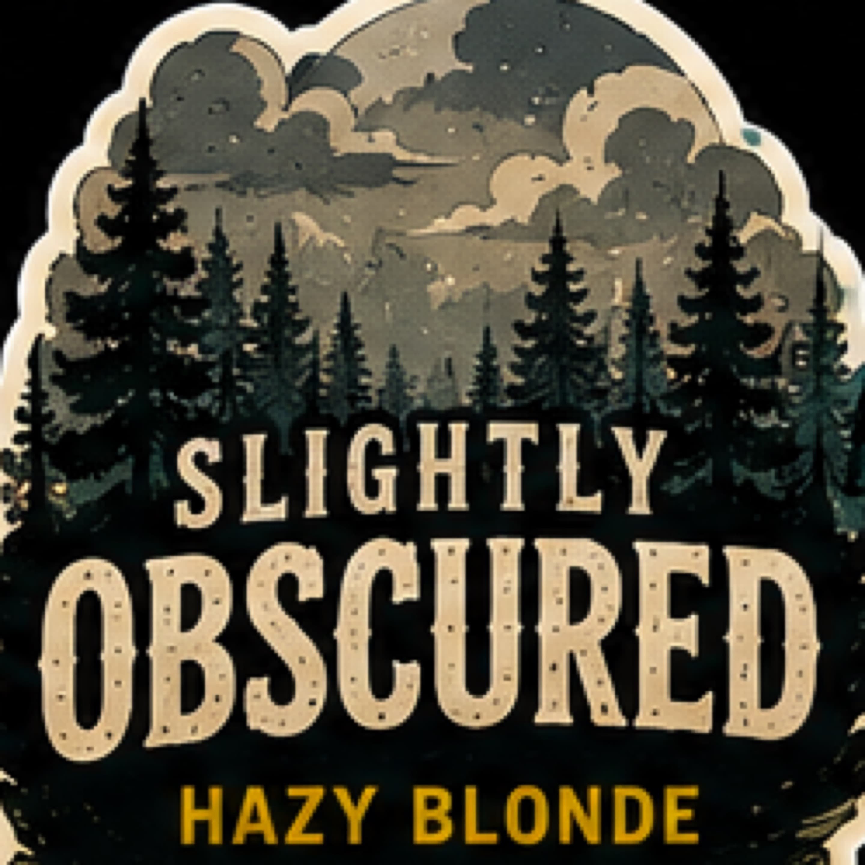 Glass of Slightly Obscured, a Hazy Blonde from The Keg Stand Brewing Co.