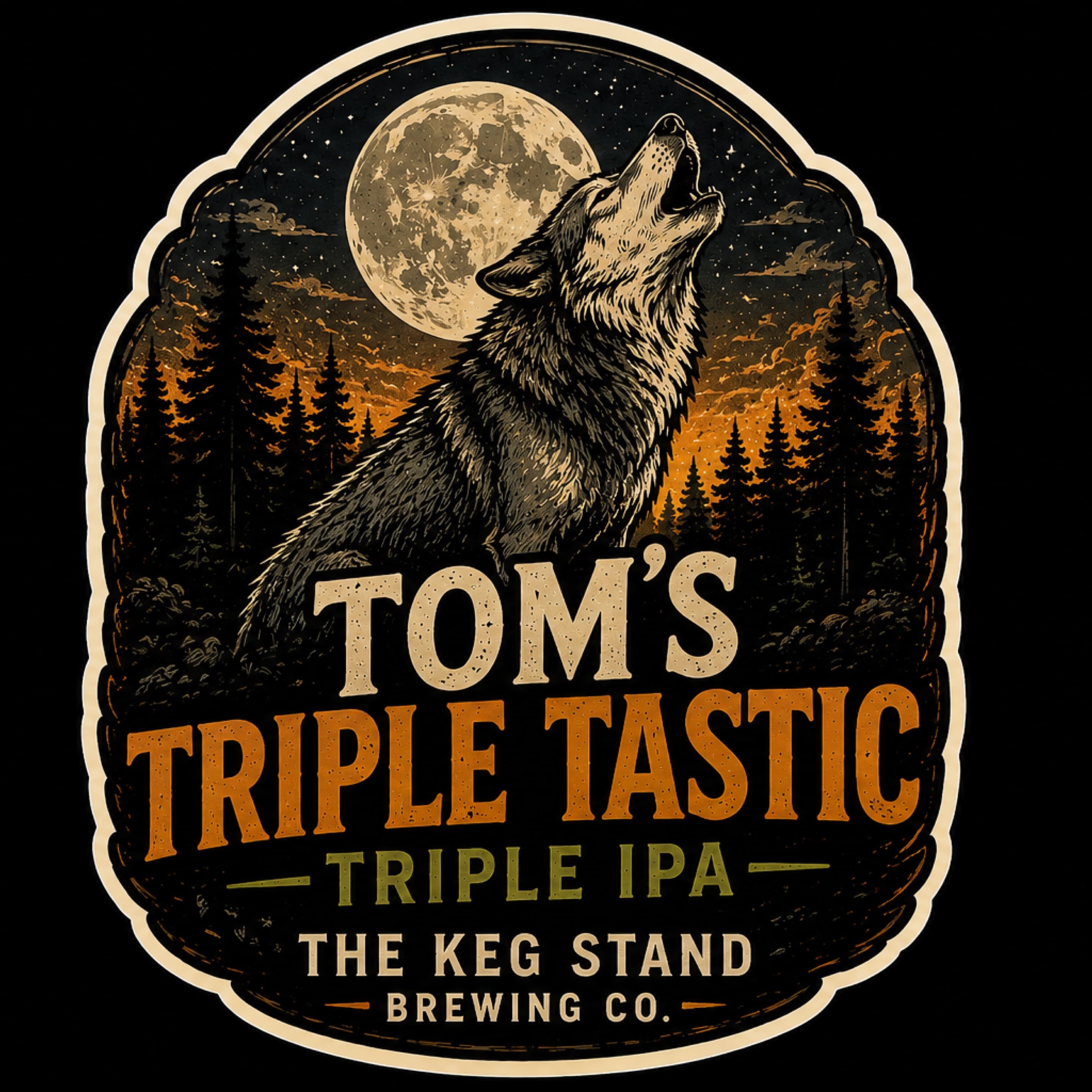 Glass of Toms Triple Tastic (LIMITED BATCH), a beer from The Keg Stand Brewing Co.