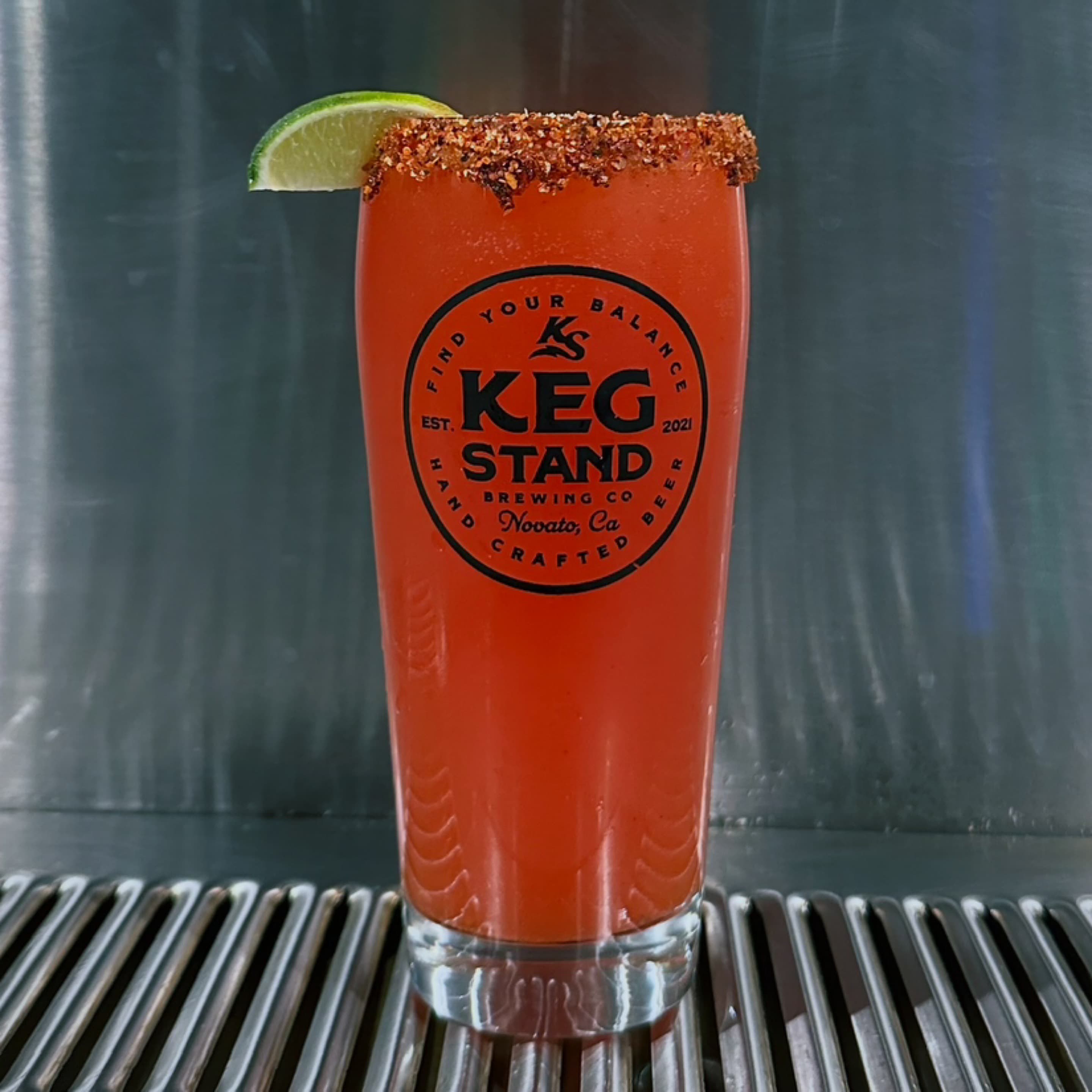 Glass of MICHELADA, a beer from The Keg Stand Brewing Co.