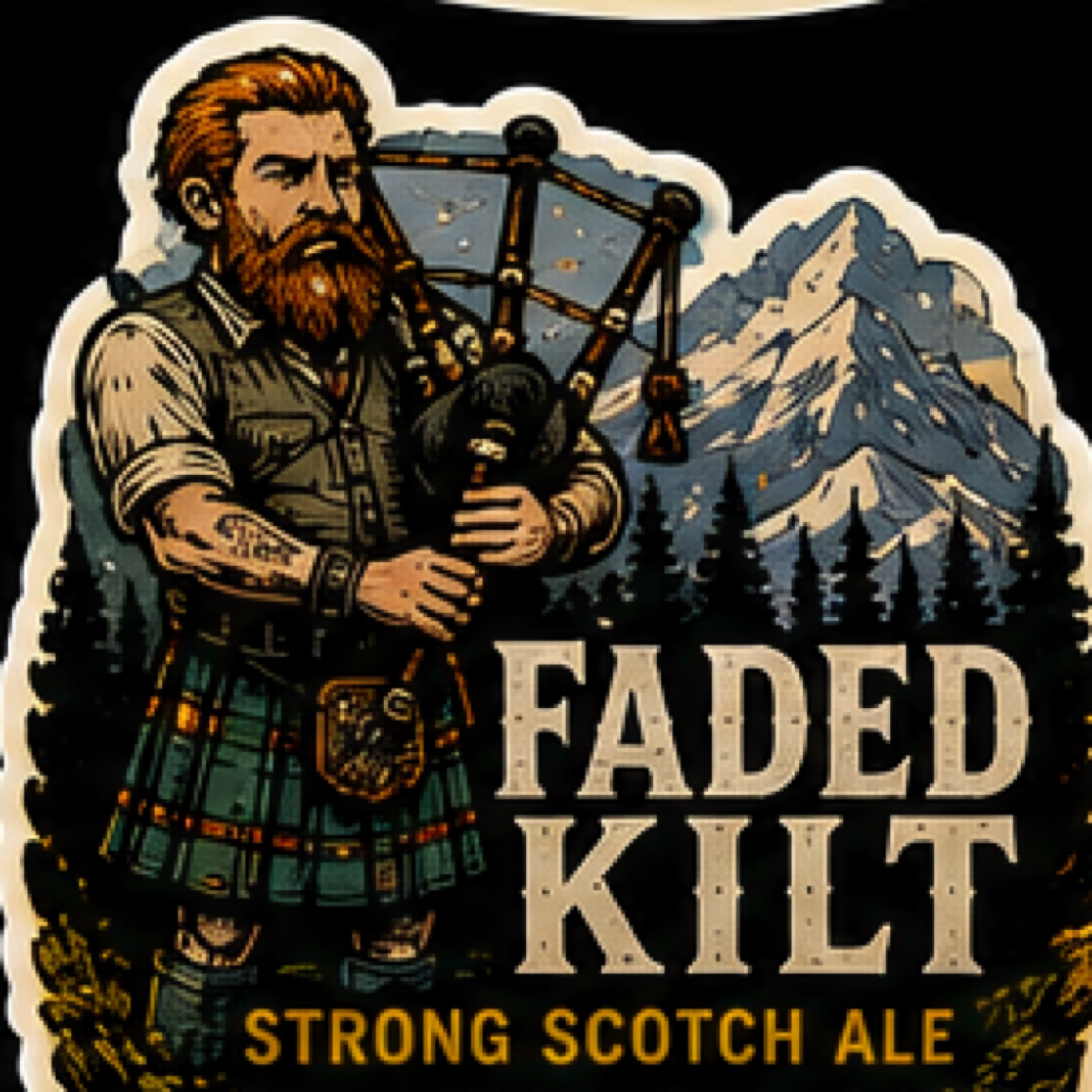 Glass of Faded Kilt, a Strong Scotch Ale from The Keg Stand Brewing Co.